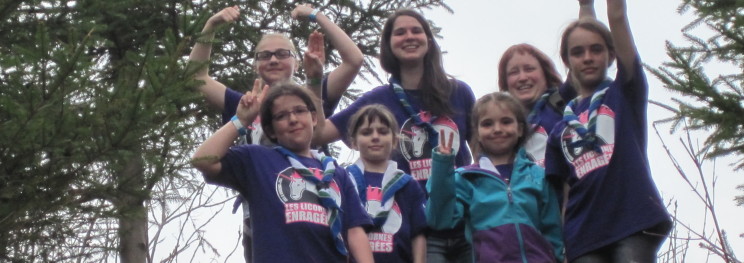 Louvetaux filles au Jamboree